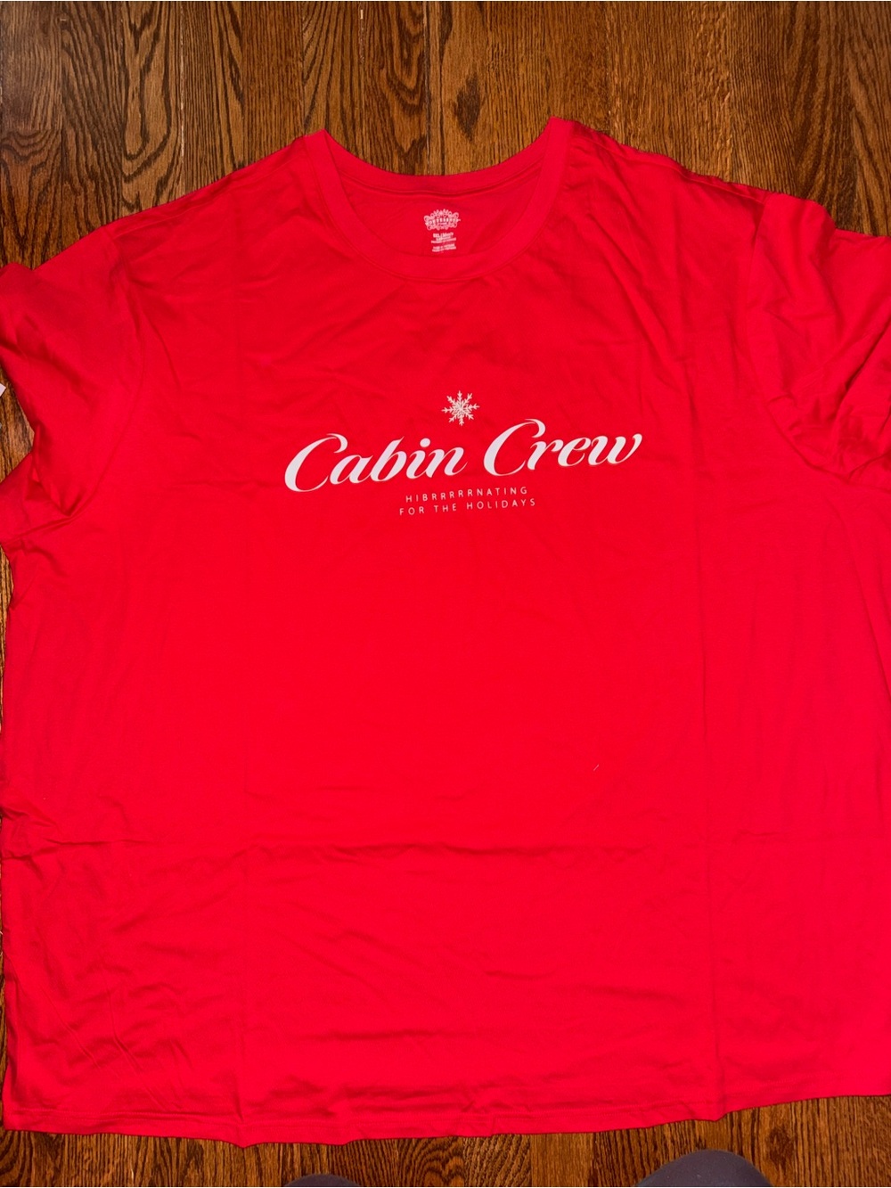 Target Red Tee with White Script Accent